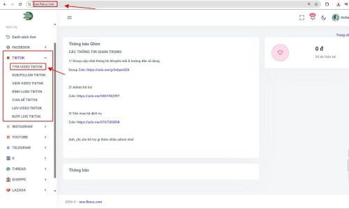 Truy cập new.fbnuu.com và chọn danh mục phù hợp