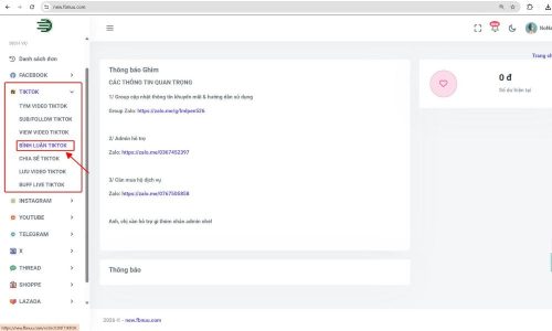 Truy cập new.fbnuu.com và chọn danh mục phù hợp