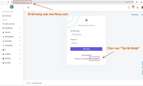 Đăng ký tài khoản new.fbnuu.com