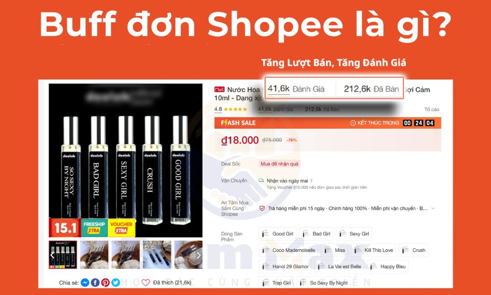 Dịch Vụ Buff Lượt Bán Shopee Là Gì?