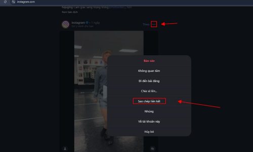 Lấy liên kết video hoặc hình ảnh Instagram