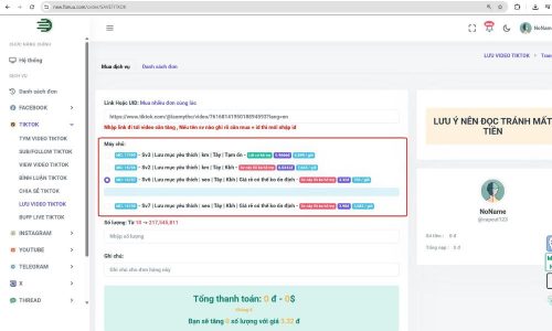 Chọn gói dịch vụ phù hợp