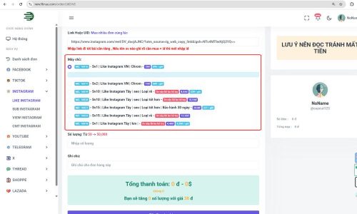 Chọn gói dịch vụ phù hợp và đọc mô tả