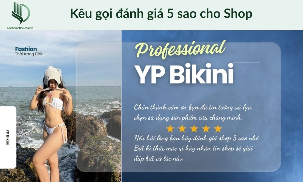 Shop của bạn sẽ cải thiện rõ rệt nhờ vào đánh giá tích cực