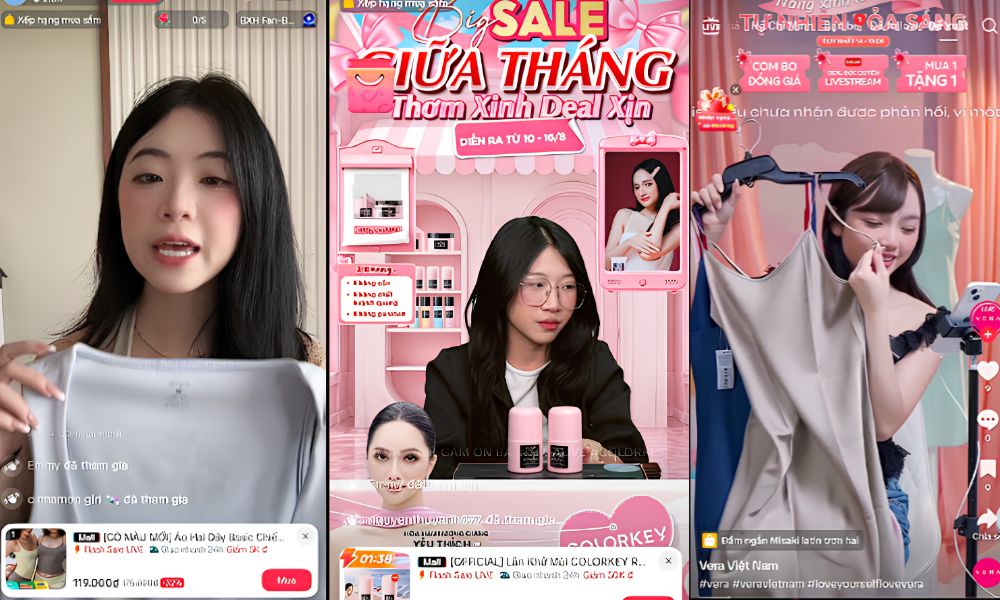 Big sale giữa tháng săn deal rầm rộ trên phiên Live