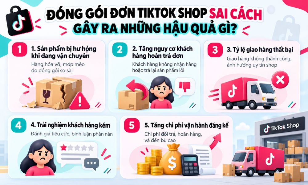 Vì sao đóng gói đơn TikTok Shop lại quan trọng