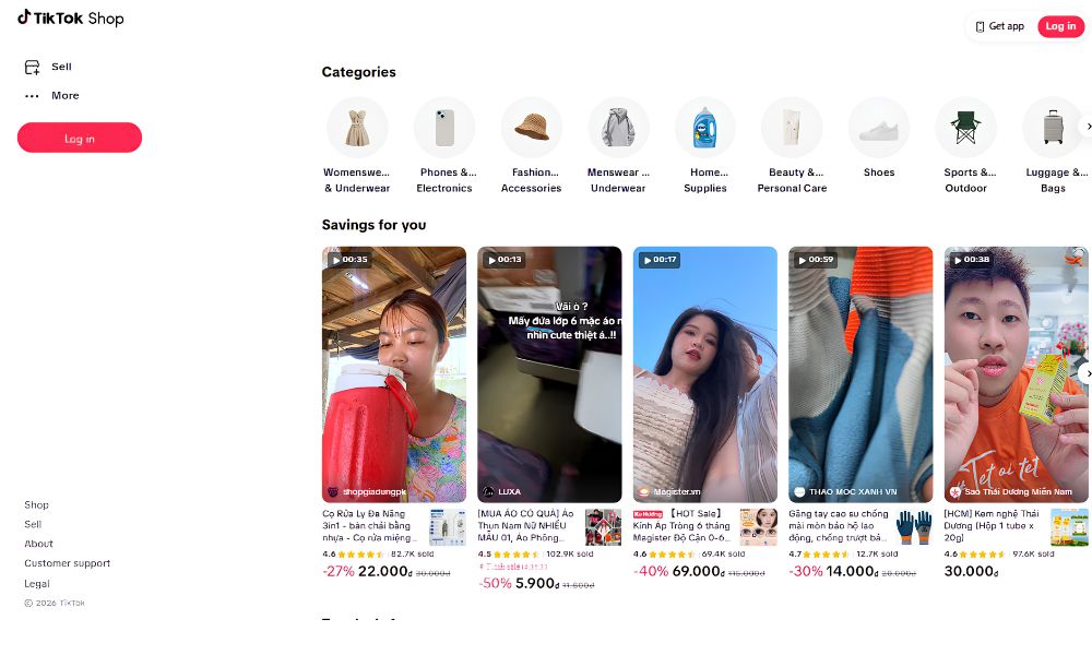 Người bán có thể tùy chỉnh danh mục sản phẩm trên Tiktok Shop