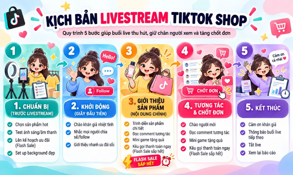 Kịch bản Livestream TikTok Shop