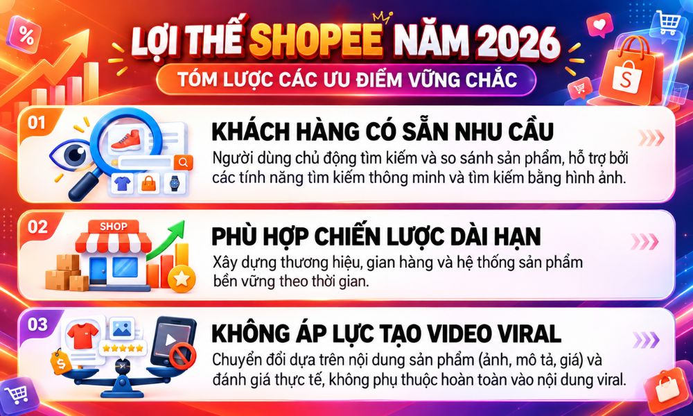 Bán hàng trên Shopee có điểm vượt trội gì