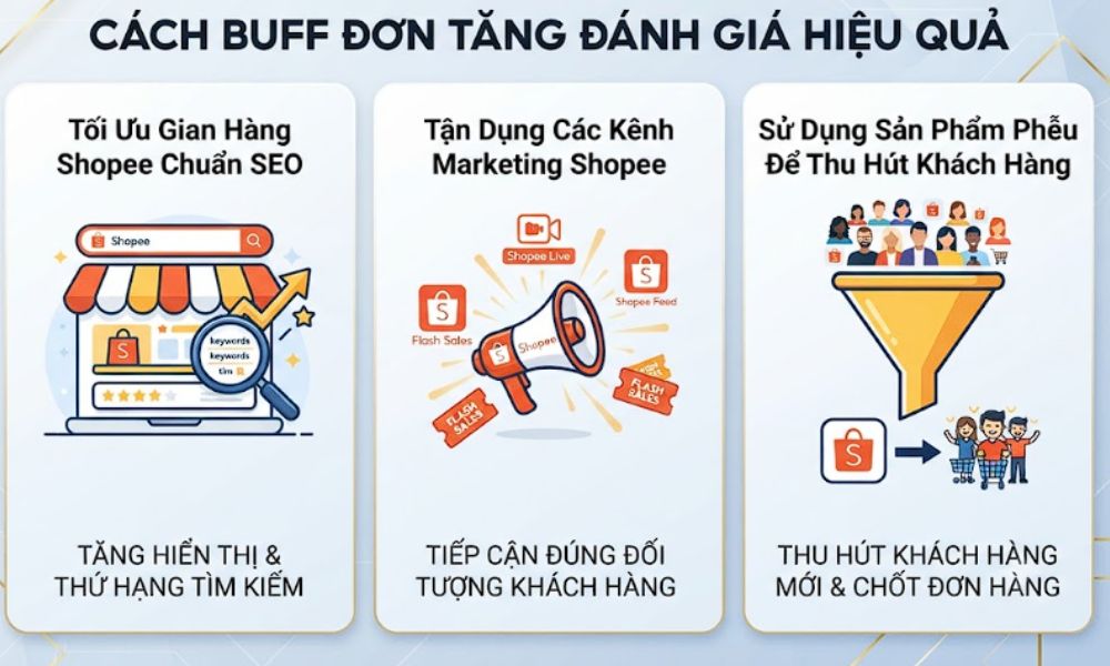 Các giải pháp hữu hiệu để tăng sao cho shop và tăng đơn hàng