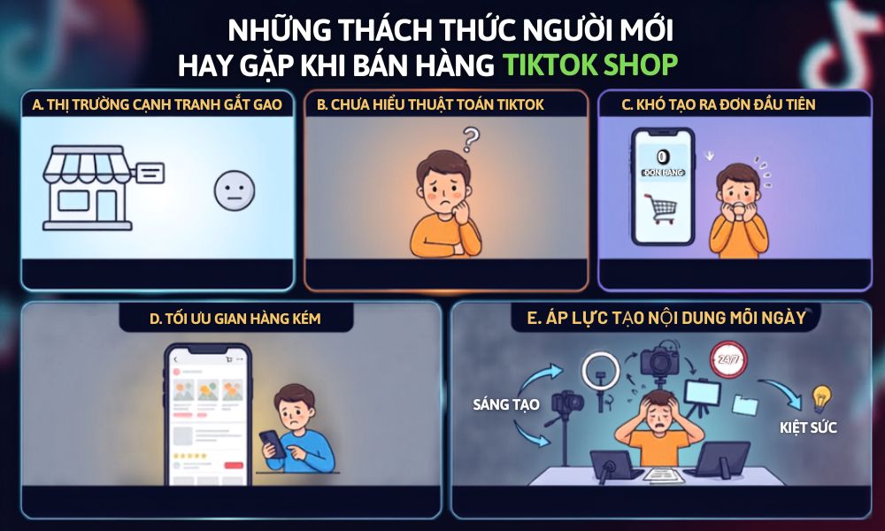 Thách thức dành cho nhà bán hàng mới trên sàn