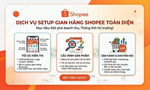 Setup gian hàng chuẩn SEO