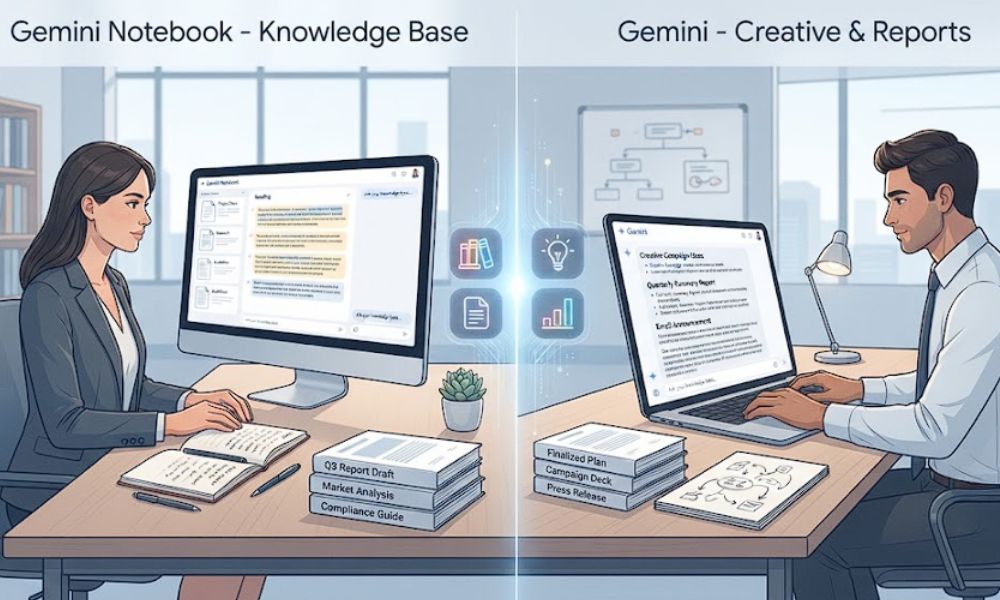 So sánh Gemini và Notebook