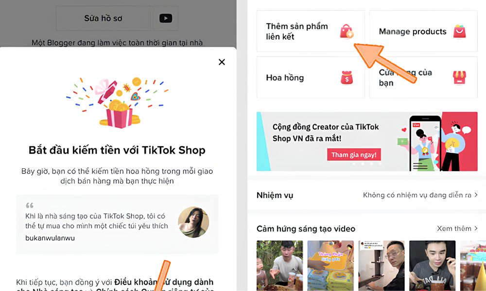 Cách add sản phẩm liên kết trên sàn
