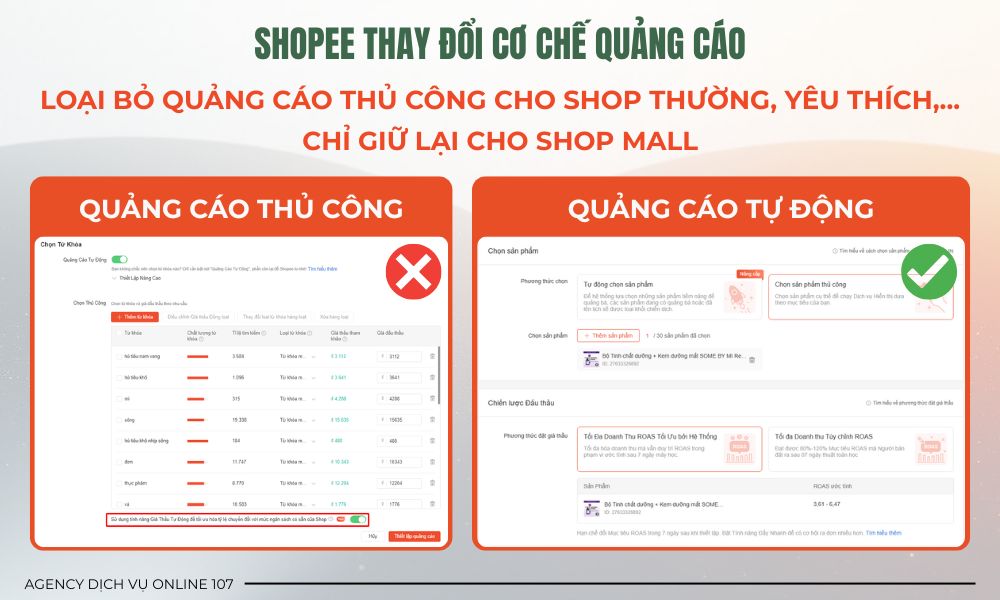 Shopee thay đổi cơ chế quảng cáo