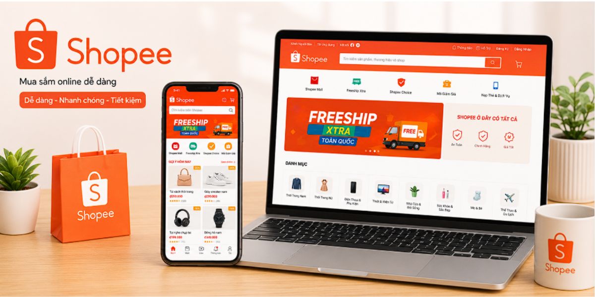 Kinh doanh trên Shopee chỉ cần thiết bị thông minh