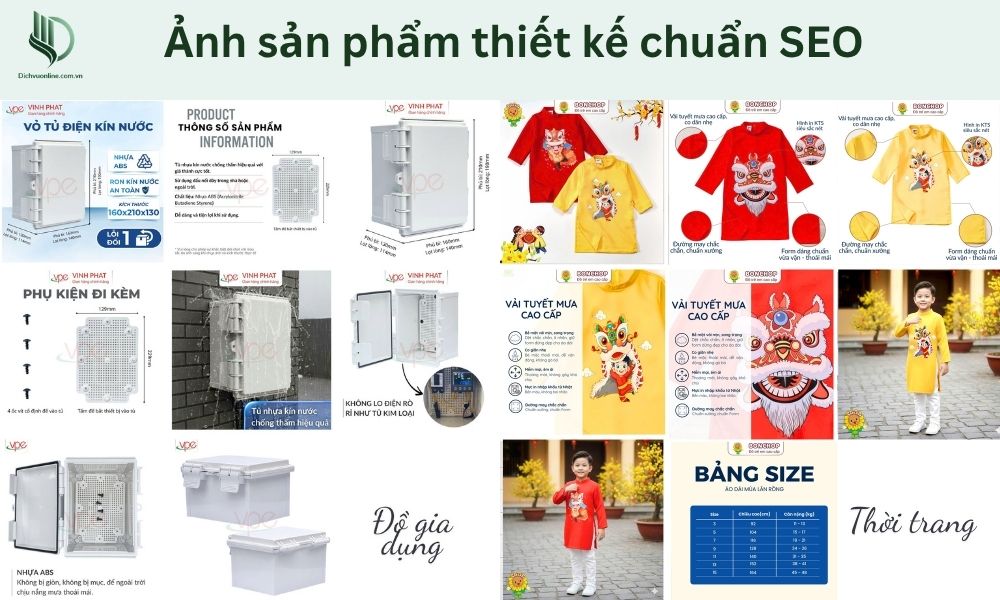 Hình ảnh và mô tả sản phẩm của shop phải rõ ràng